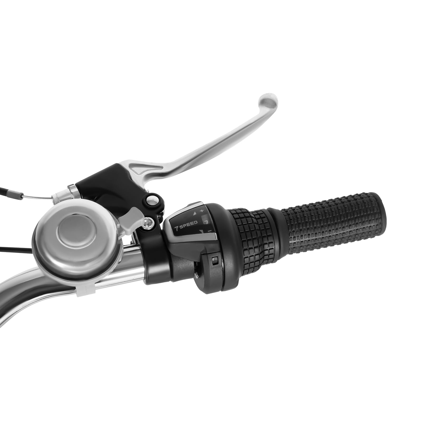 24 pollici triciclo pieghevole per adulti, 7 marce 3 ruote bicicletta adulto triciclo portatile bicicletta triciciclo pieghevole con schienale luce anteriore
