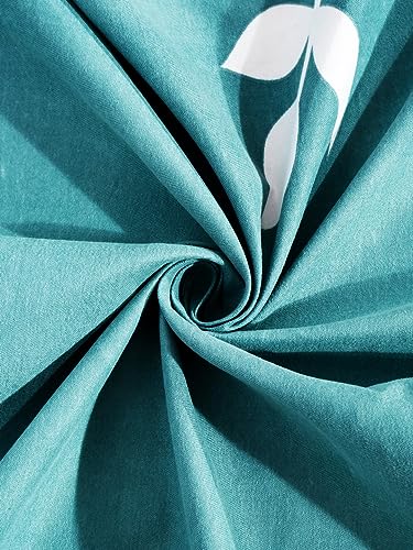 Image of Home Sizzler 144 TC Microfibre Sea Green Extra Large Double Bedsheet (XL) with 2 King Size Pillow Covers