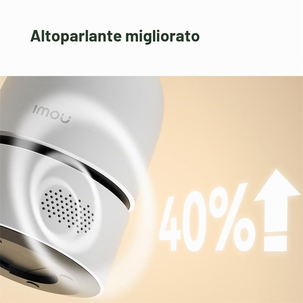 Imou Ranger Dual Pro 3MP+3MP - Telecamera interna Wi-Fi con 2 obiettivi, PTZ a 360°, Dual Band WiFi 6, visione notturna a colori, rilevamento di persone e animali domestici, tracciamento automatico