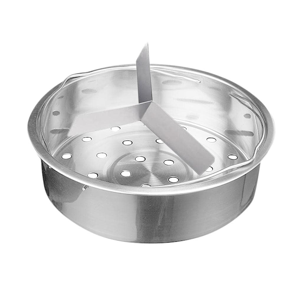 CLUB BOLLYWOOD® Stainless Steamer Stock Pot Sauce Pan Insert Pasta Vegetable Strainer 22cm|Home & Garden | Kitchen Dining & Bar | Cookware|1 Piece Stainless Steel Steamer Basket with Divider