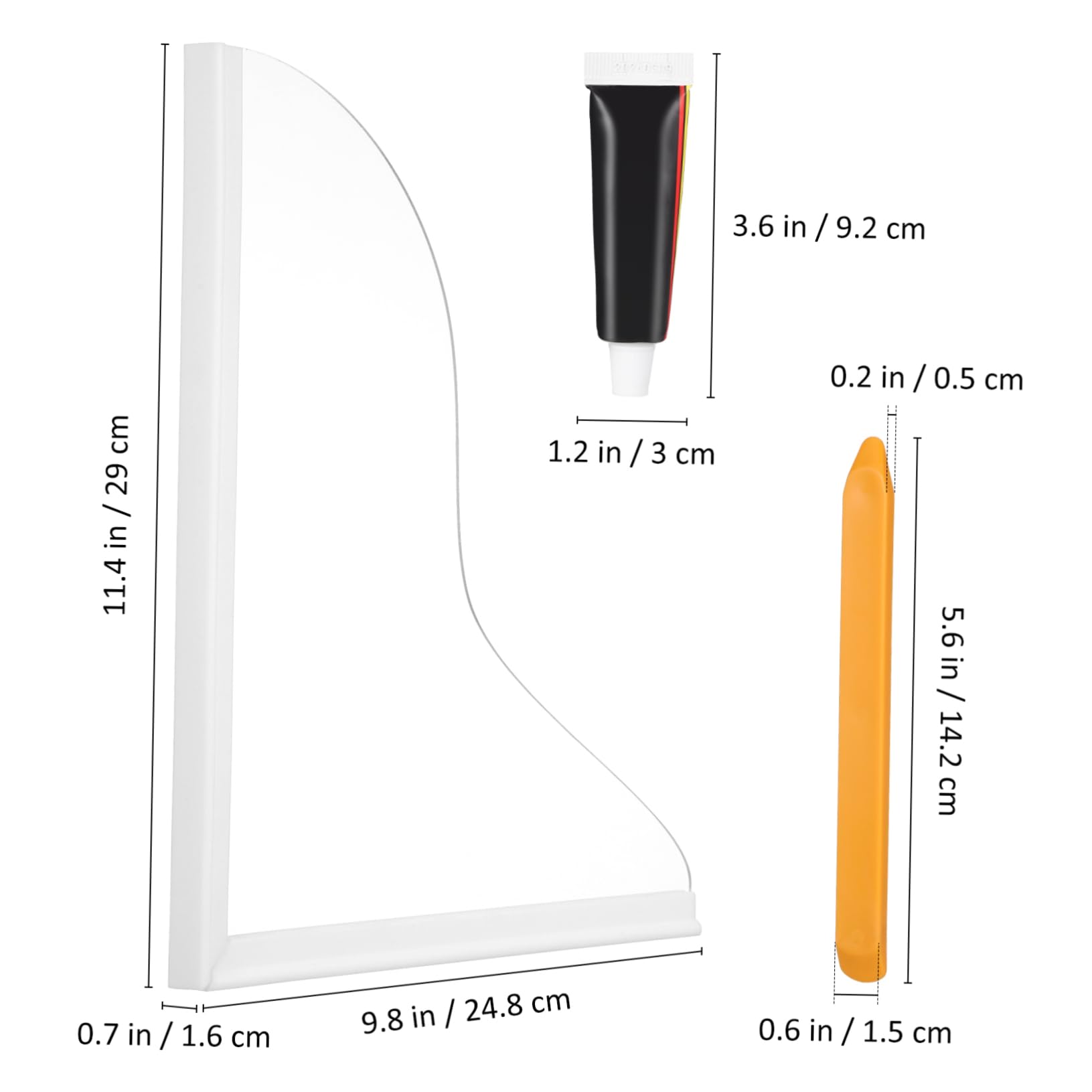 HOLIDYOYO 2Pcs Clear Bathtub Splash Guard Corner Water Containment for Sinks and Tubs Easy to Clean Washbasin Splash Barrier Low Maintenance Design