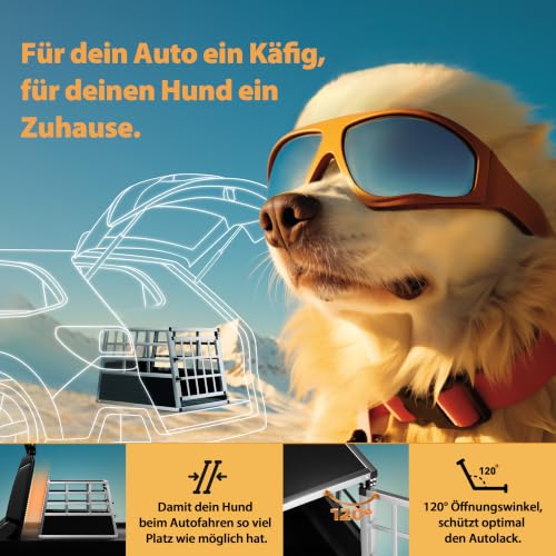 CADOCA® Hundetransportbox M Aluminium