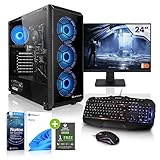 Megaport Komplett Set PC Gaming PC AMD Ryzen 7 5700G • 24