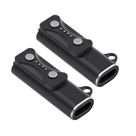 chenyang 2 Pack USB C to Polar Smart Watch Charger Magnetic Charging Adapter for Vantage V3/M3/Pacer/Pacer Pro/Grit X2/Ignite 3