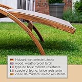Ampel 24 Relax Liegestuhl Tropica Relaxliege mit Armlehnen Gartenmöbel aus vorbehandeltes Holz - 3