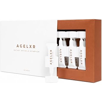 AGELXR Eye Care Serum with Argireline & Pentapeptide-18 - Visibly Reduces Wrinkles Dark Circles & Puffiness Anti Ageing Concentrate in 10 Single Dose Vials Fragrance-Free for All Skin Types