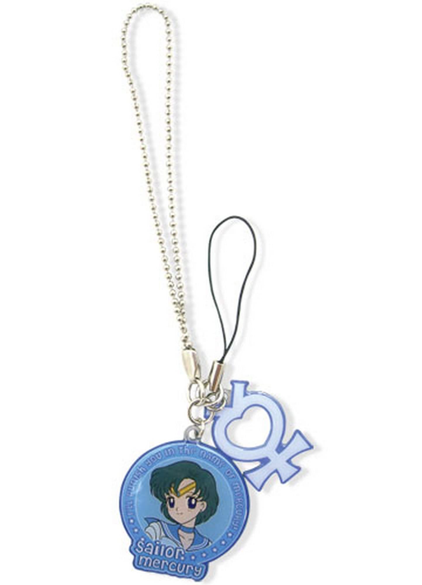 Amazon.com: Sailor Moon Sailor Mercury & Symbol Mobile Phone Charm