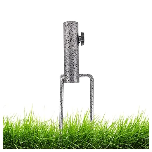 suporte guarda-chuva | Pregos gramado para guarda-sóis - Suporte metal para guarda-sol para praia, areia, quintal, gramado e campo genérico