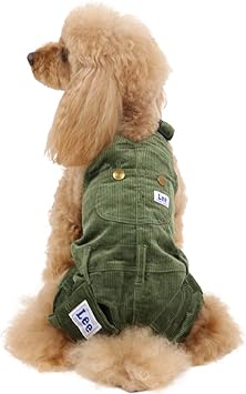 Amazon 犬 服 春 ｌｅｅ コーデュロイ オーバーオール ｄｓ ペットパラダイス シャツ パーカー 通販