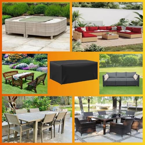 Housse table de jardin imperméable et indéchirable Oxford 600D - 4