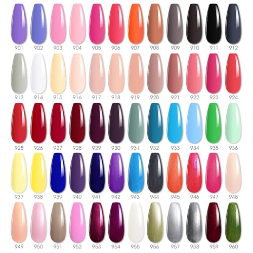 Kit Set 62 Pzas Esmalte Gel Uñas 7.5ml DIY Manicura miniatura 2