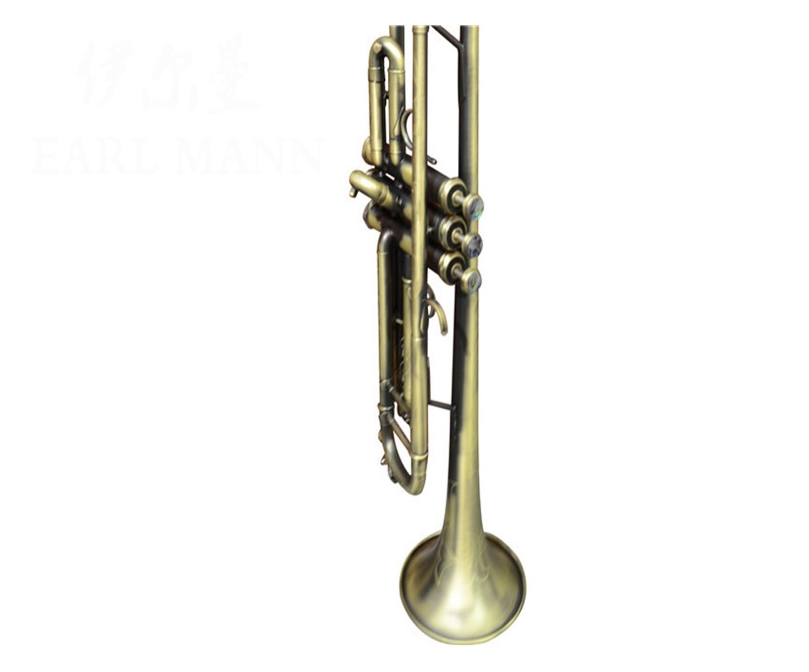 trąbka instrument Zaawansowana profesjonalna trąbka tłokowa z importowanym korpusem w kolorze antycznego srebra