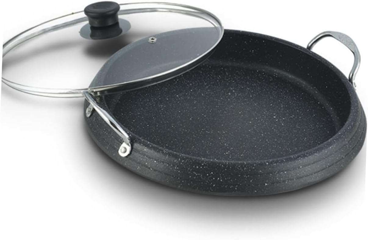 VICASKY Medical Roast Meat Platter Bbq Pan Non Stick Multi Function Korean Bbq Grill Plate for Indoor Outdoor Barbecue and Home Cooking