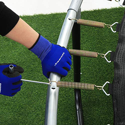 SONGMICS Tapis de Saut pour Trampoline Ø 244, 305, 366 cm, Tapis de Saut, Accessoire de Trampoline, de Rechange, Noir – Image 6