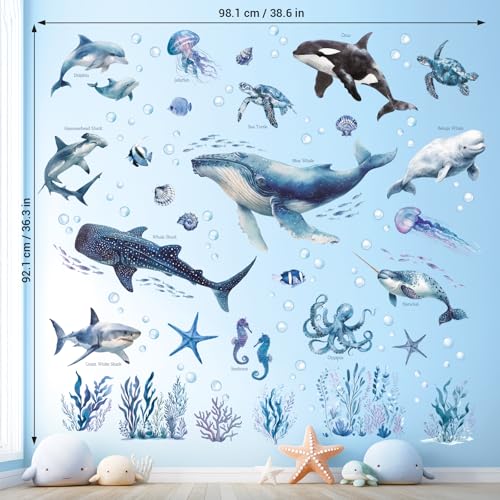 Vinilos Decorativos Animales Oceánicos para Pared miniatura 5