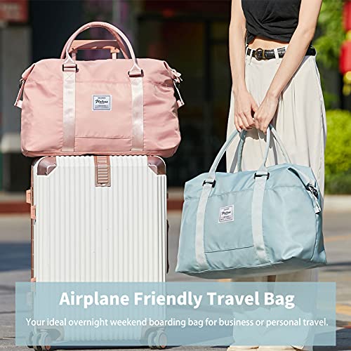 Womens Travel Bags, Weekender Carry On For Women, Sports Gym Bag With Wet Pocket, Workout Duffel Bag, Overnight Shoulder Bag Fit 15.6 Inch Laptop Large Blue #TOP1