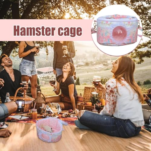 Bolsa de transporte portátil para paseos al aire libre con roedores pequeños 6