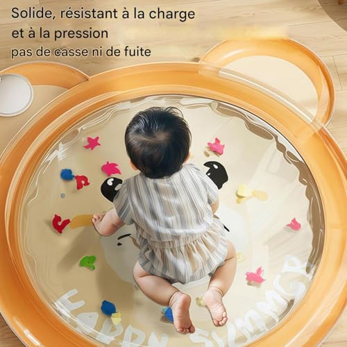 Tapis d'eau pour bébés gonflable et pliable de taille standard - 7