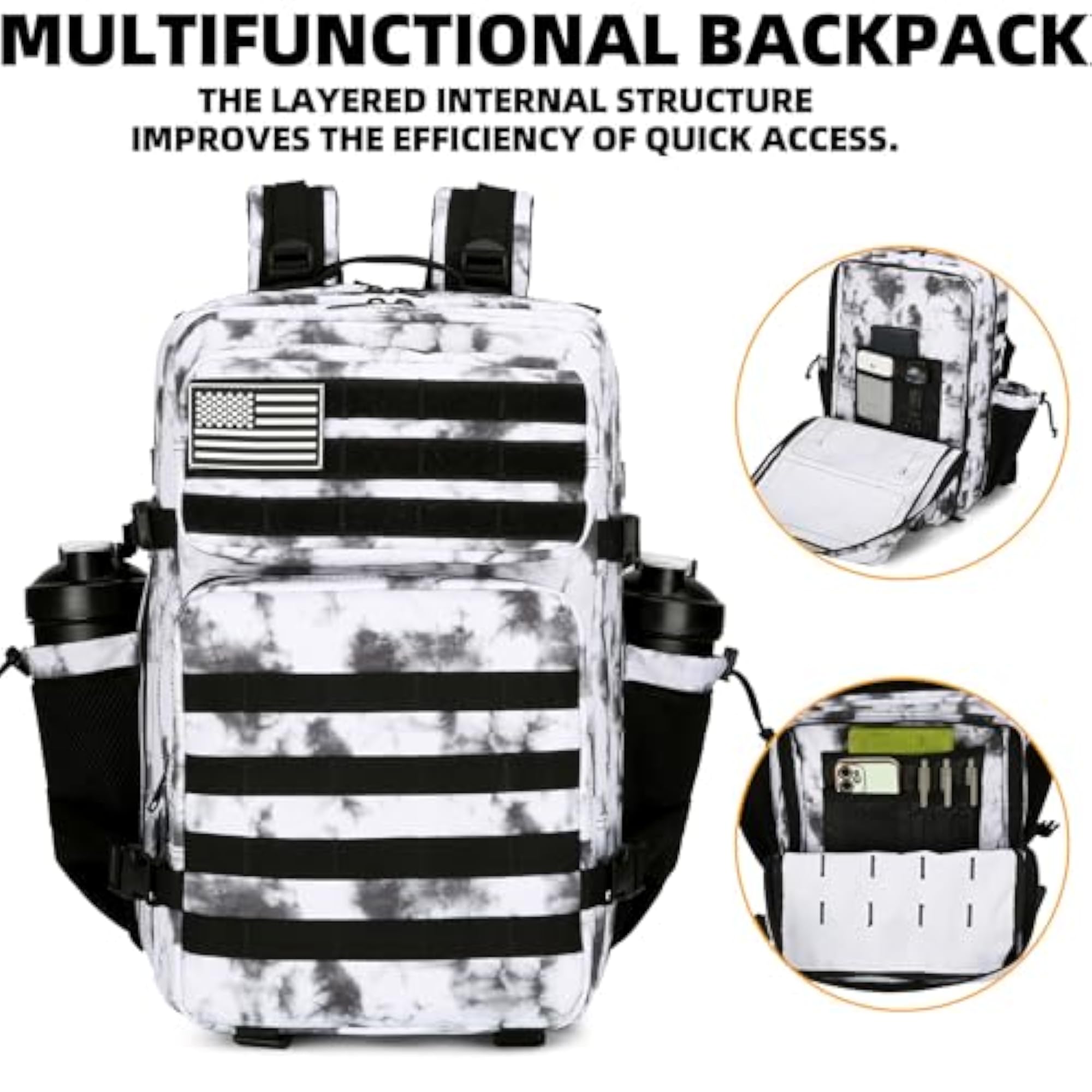Hydration Backpack, Tactical Water Backpack with 3L Bladder