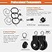 SERTT Cable Pulley System Gym, Tricep Workout Pulley System for LAT Pulldown, Biceps Curl, Triceps, Shoulders, Back, Forearm Workout, Home Gym Weight Pulley System for Squat Rack, Garage
