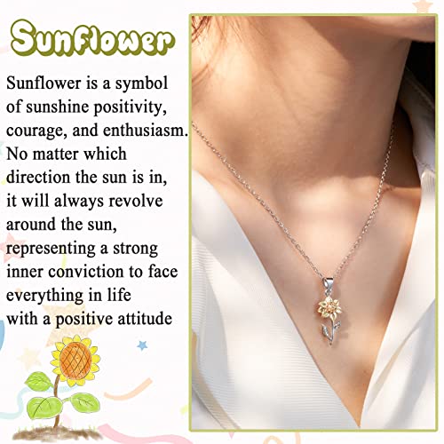 Tarsus Sunflower Gifts For Women, Sunflower Necklace Jewelry For Women Teenage Teen Girls Gifts Ideas #TOP1