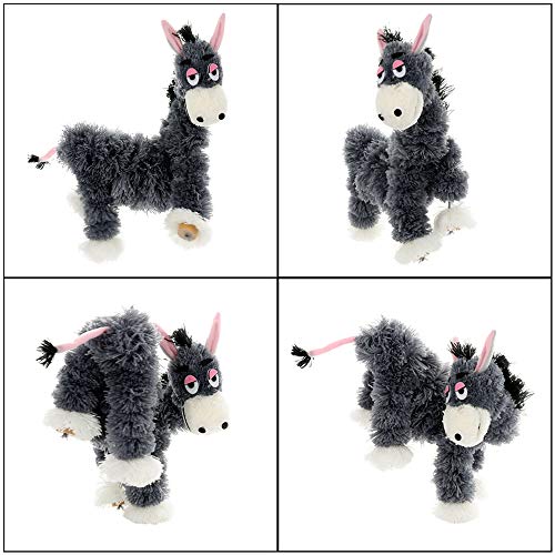 Firlar Small Donkey Marionette Toy, Handmade Crazy Donkey Marionette Puppets Doll Parent-Child Interactive Educational Toys for Children Kids - Thumbnail 5