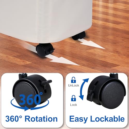 Image of Slim Laundry Hamper with Wheels,15 Gal (55L) Rolling Laundry Basket with lid and wheels Clothes Hamper Foldable Tall Dirty Clothes Basket Sturdy Collapsible Clothes Hamper for Dorm,Laundry Room
