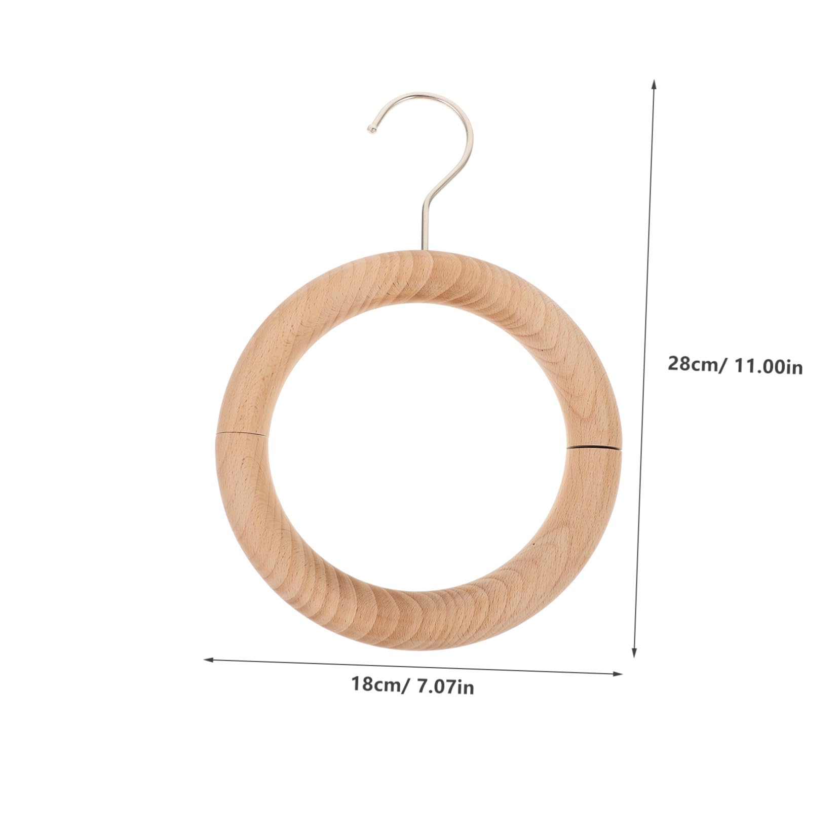Percha para Bufandas Diseño Magnético, Madera E Hierro, para Sujetar la Ropa y Organizar Armario en Casa