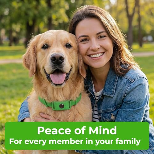 Image of FurLife Green Pet Tag - Calming & Flea and Tick Prevention Pendant for Dogs & Cats | Waterproof Collar Tag | Safe for All Breeds