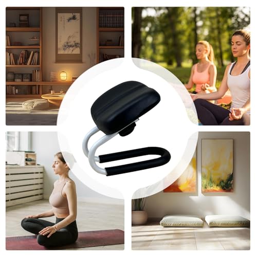 Meditation Stools | Prayer Bench | Metal Frame Yoga Stool Adjustable Height with Sponge Cushion | Non-Slip Portable Chair for Home Yoga Studio, Meditation Accessories - Image 5