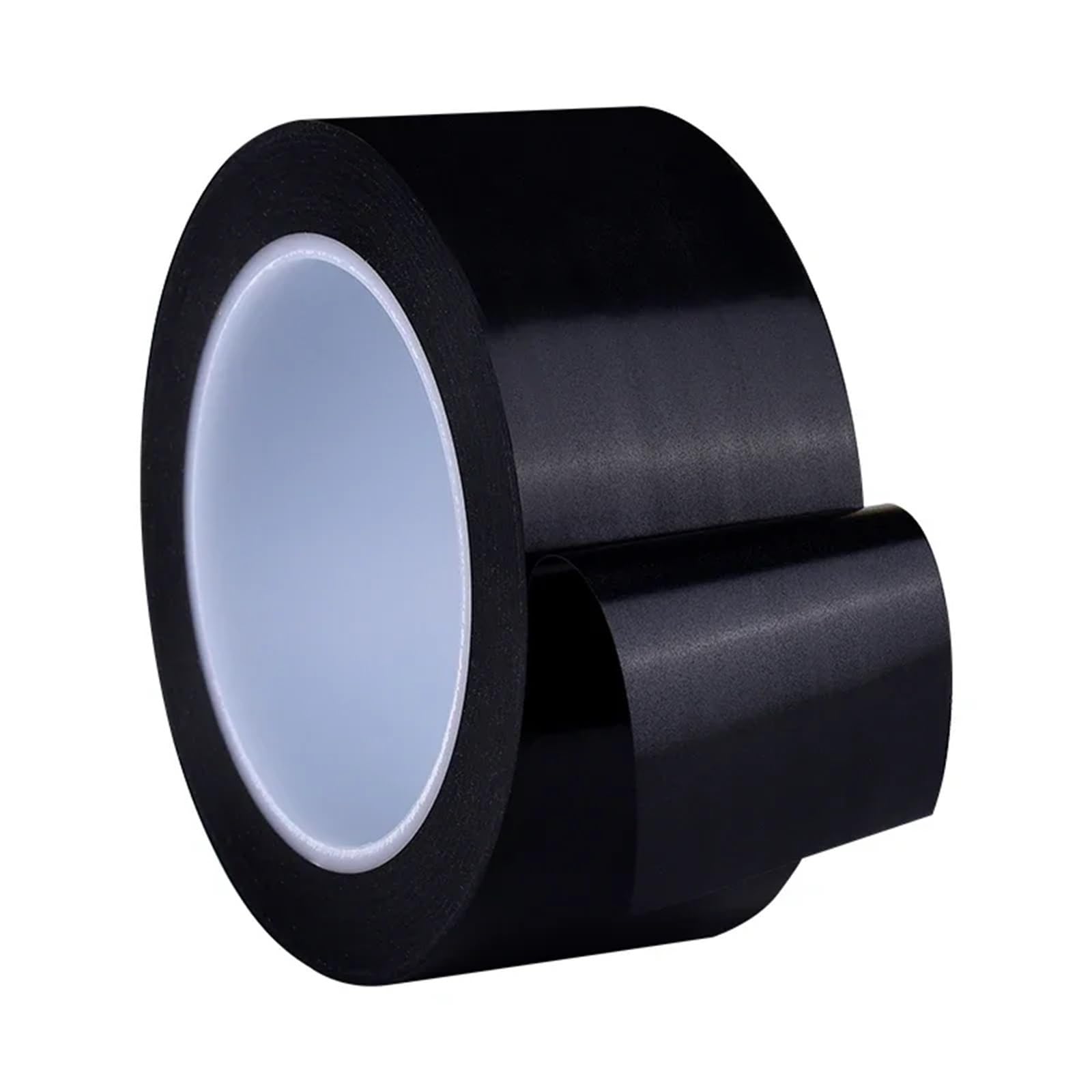 2 Rollen PVC-Sicherheitsband, stark haftendes Bodenwarnband zur Markierung von Baustellen, wasserdichtes Warnband FüR Boden(Black,60mm)