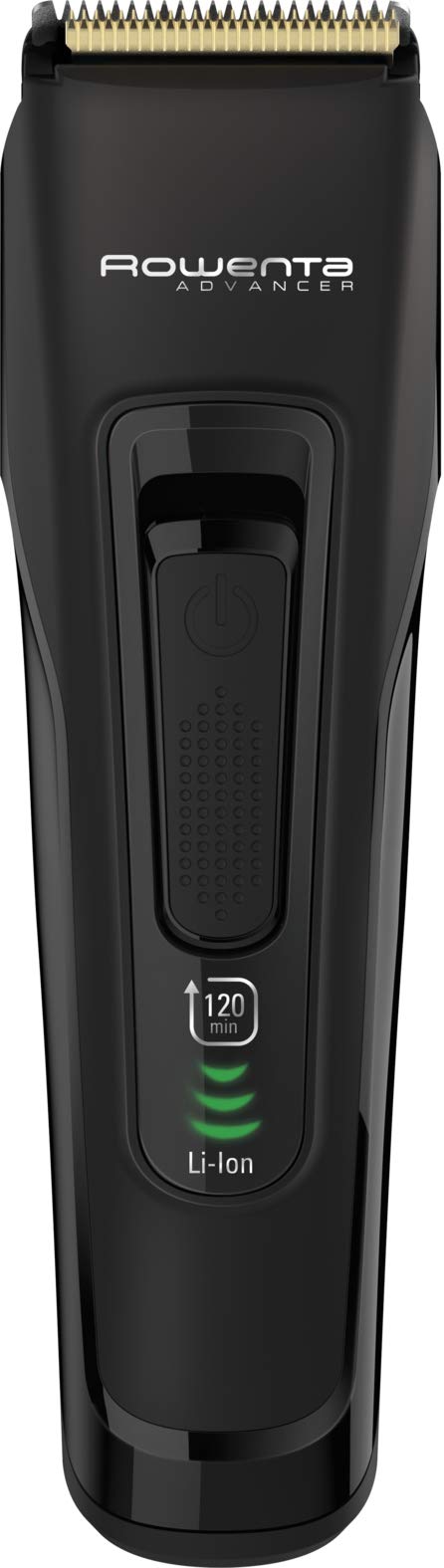 Rowenta Advancer Tondeuse à cheveux lames acier inoxydable revêtement titane autonomie 120 min charge rapide LED