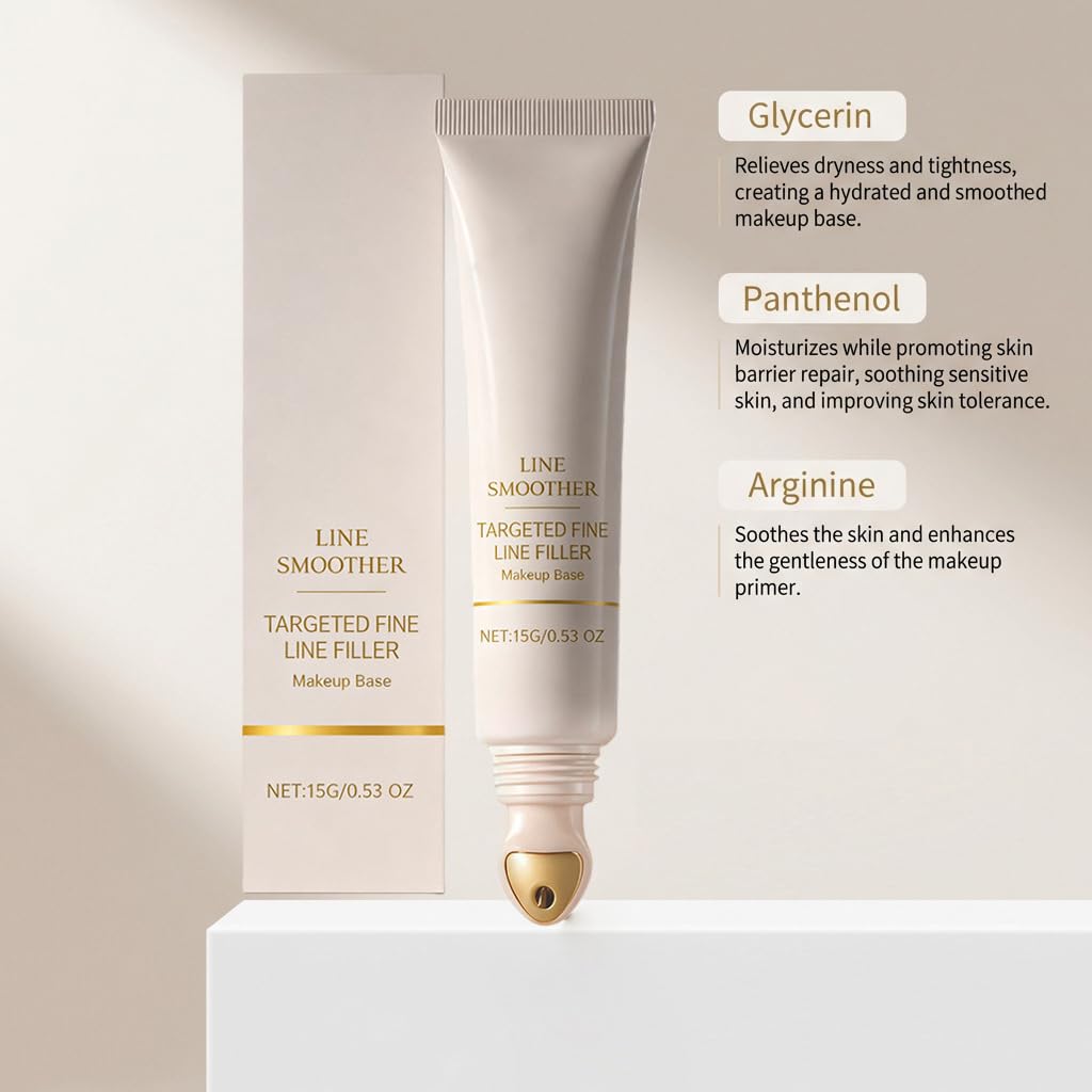 Wygładzający i równomierny podkład do twarzy dla dojrzałej skóry, krem zmarszczkowy do oczu i twarzy, wypełniacz zmarszczek Instant Blurring Primer Eye Lift Cream (8 szt.)