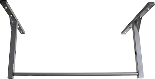 Miniatura 4 de Stud Bar Barra de dominadas resistente para montaje en techo o pared, calidad de gimnasio, capacidad de 600 libras, tamaño estándar para techos de 9