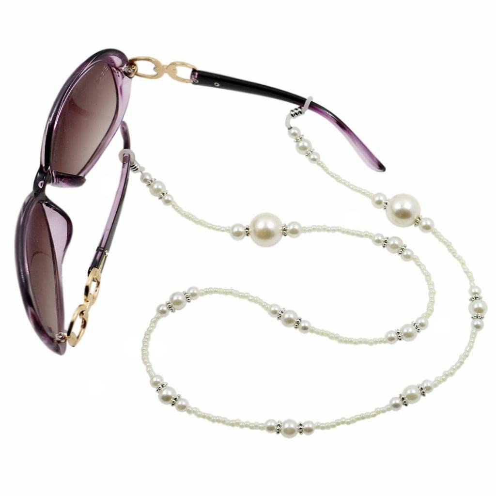 CALANDIS™ Eyeglasses Lanyard Rope Chain Beads Sunglasses Strap Holder Retainer White | Other Vision Care | Vision Care-image-45