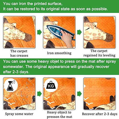 Vbfofbv Rug For Bedroom, Bath Mat, Kitchen Rug, Washable Throw Rug For Kitchen, Laundry, Doorway, Porch, African Animal Giraffe Cartoon #TOP5