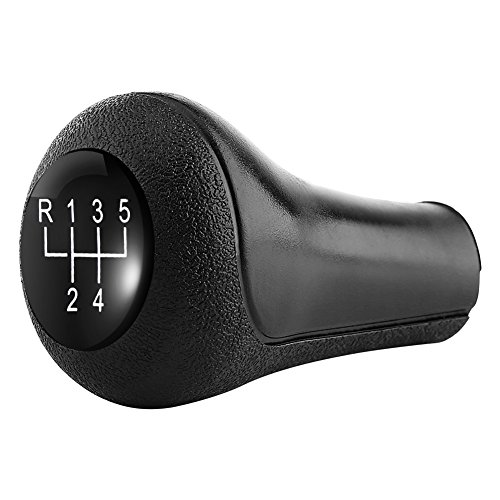 Gear Shift Knob 5 Speed ​​Manual Car Gear Shift Knob Stick Head para E28 E30 E34 E36 negro Cover