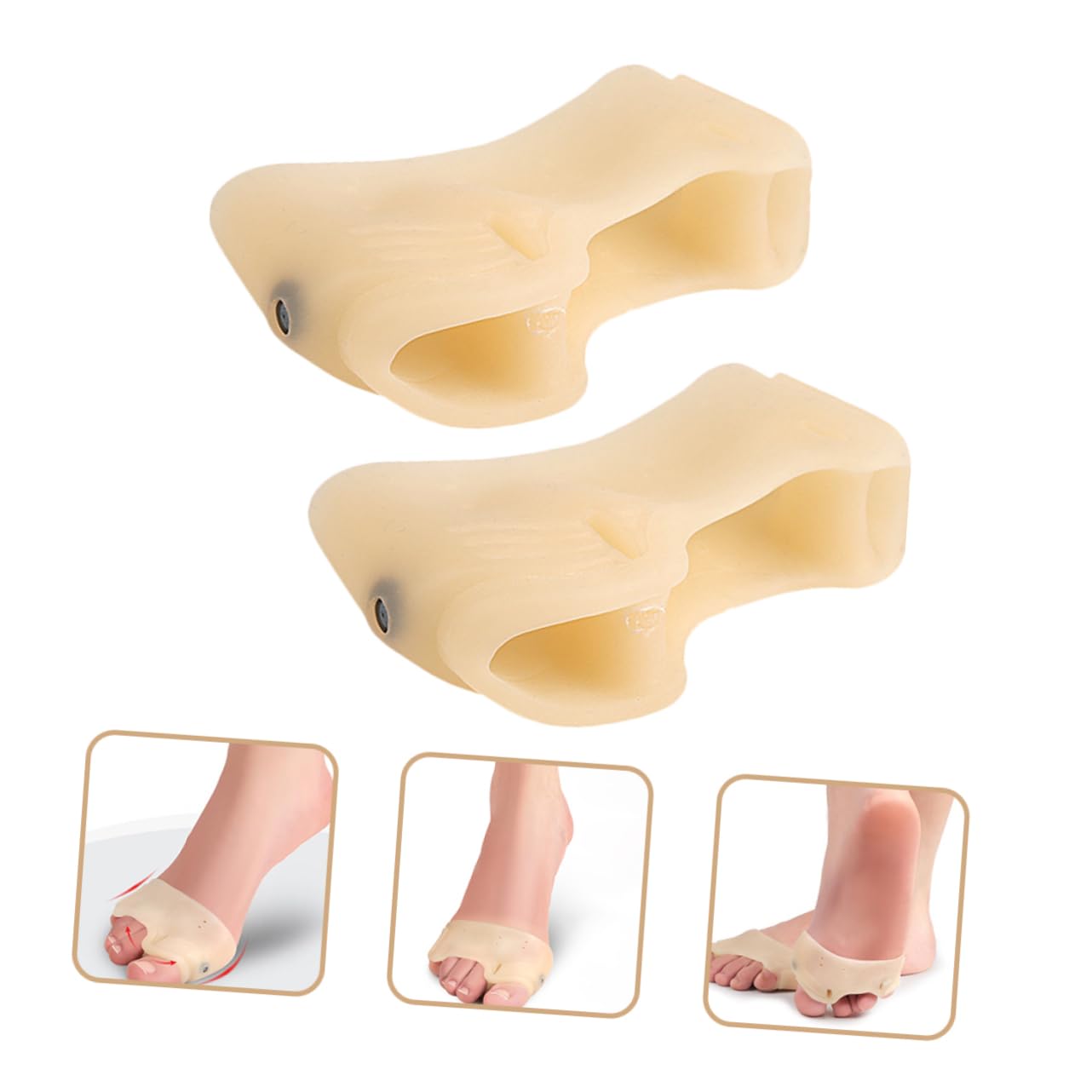 TOBBOMEY Toe Spreaders Toe Splints Toe Guards for Big Toe Magnetic Toe Separator Foot Protector Foot Care Tools