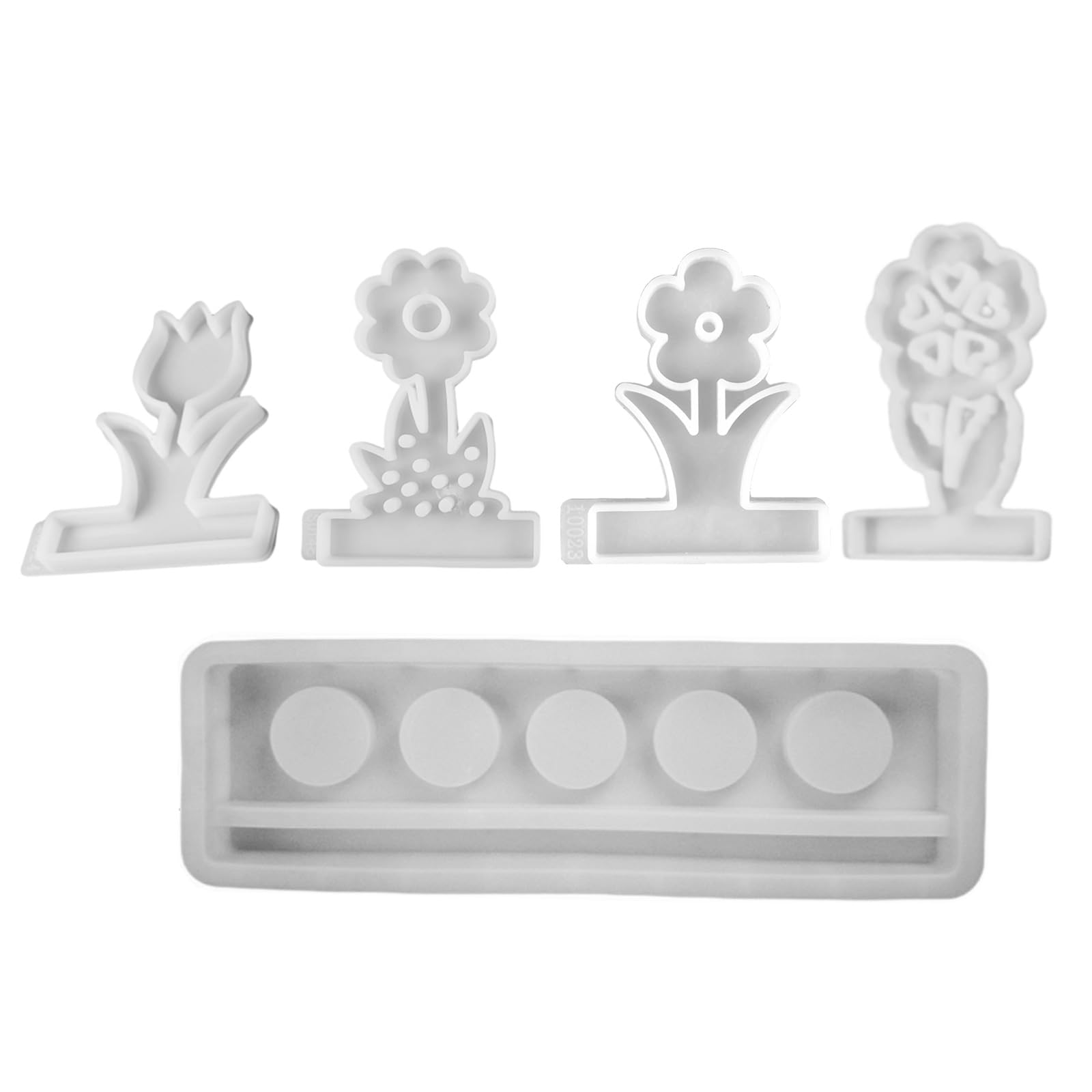 Moule pour bougie chauffe-plat fleur à base longue pour un bougeoir stable