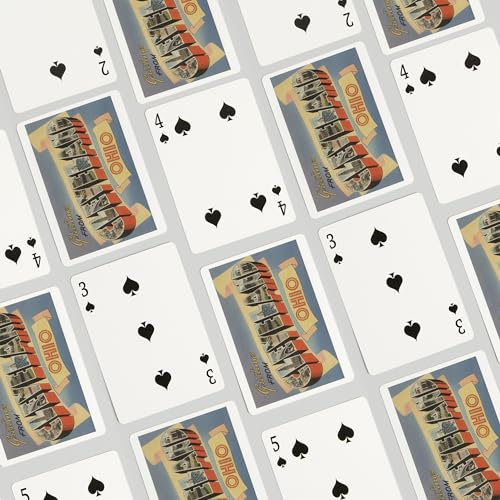 Lantern Press naipes Poker Greetings Cleveland miniatura 4