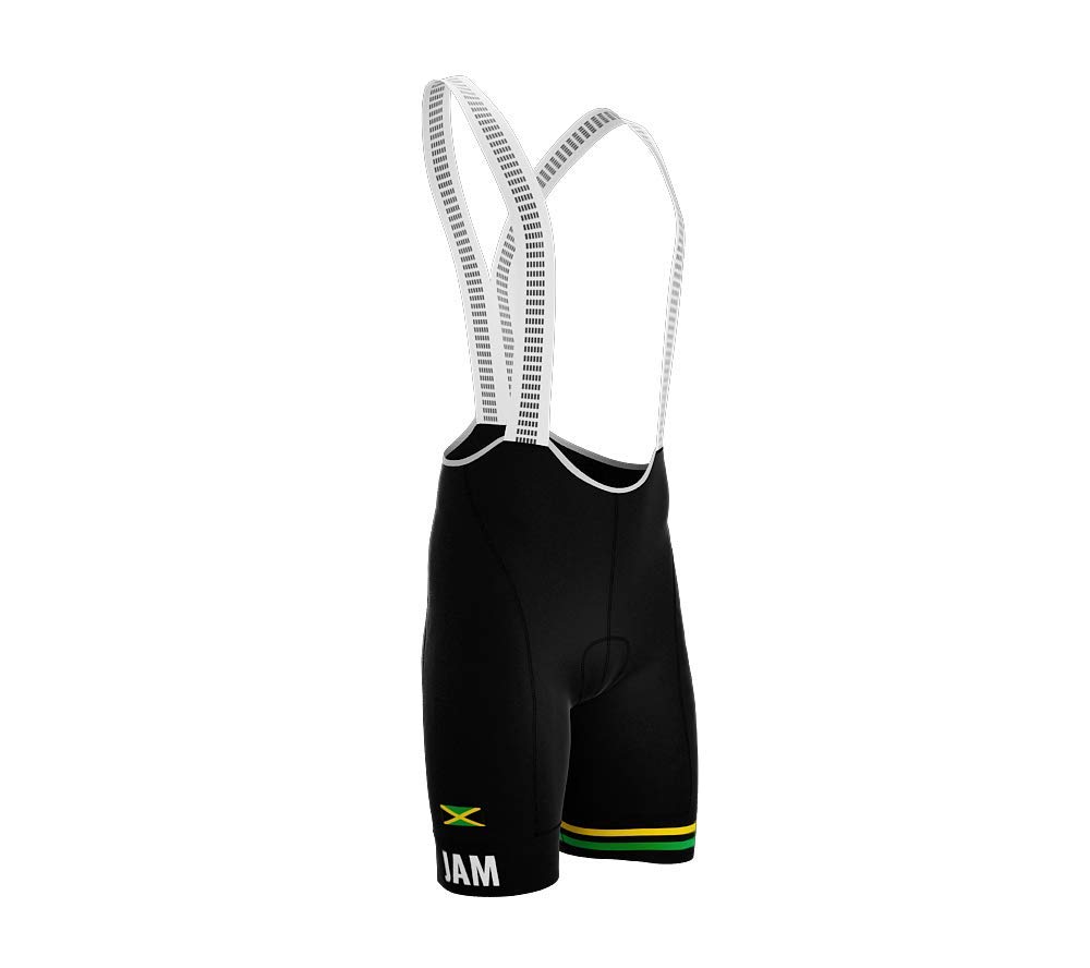Jamaica Black Code Cycling Pro Bib Shorts Bike for Men Size M