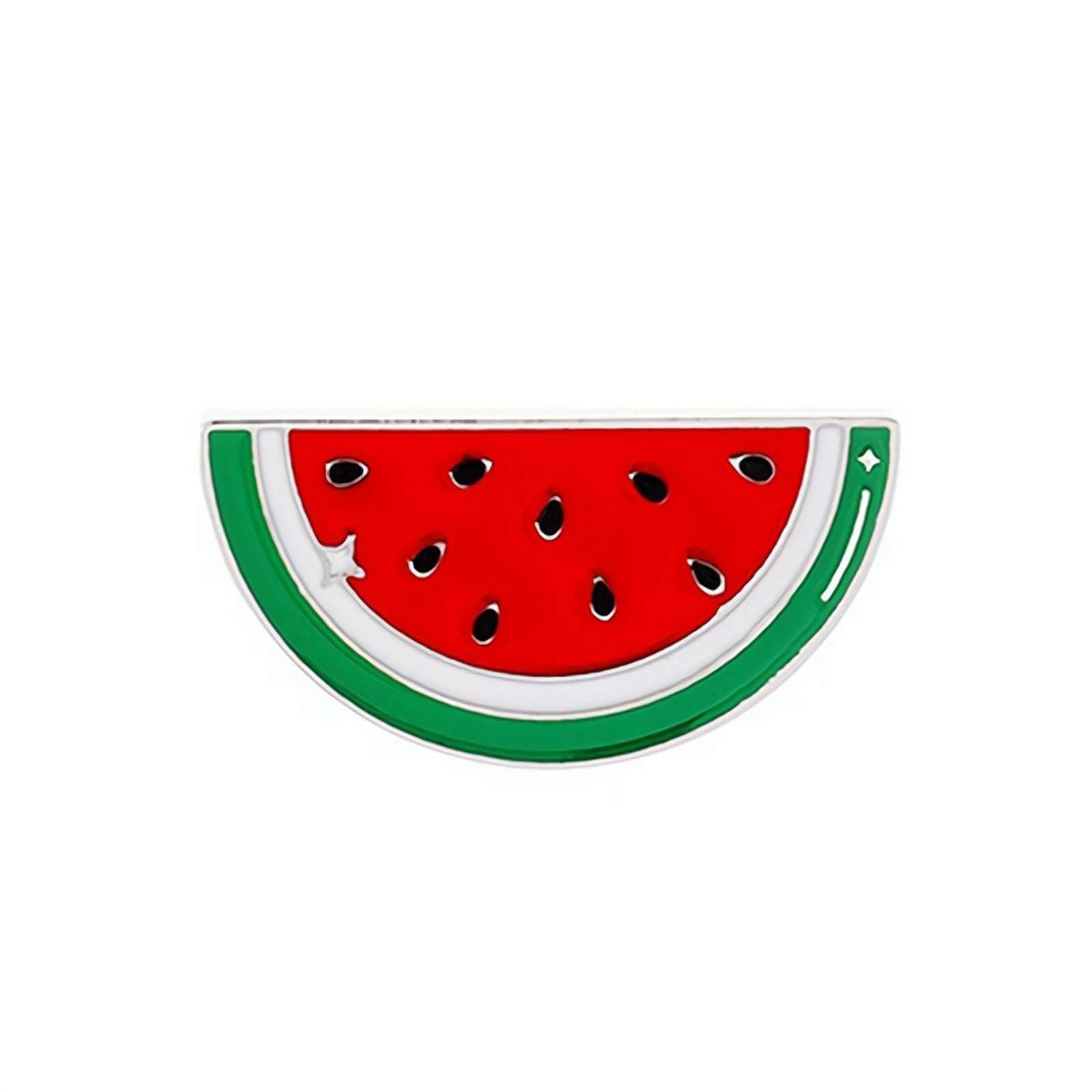 Pin Esmaltado De Sandía - Broche Decorativo De Fruta, Diseño Geométrico, Para Bolsos, Chaquetas O Regalo