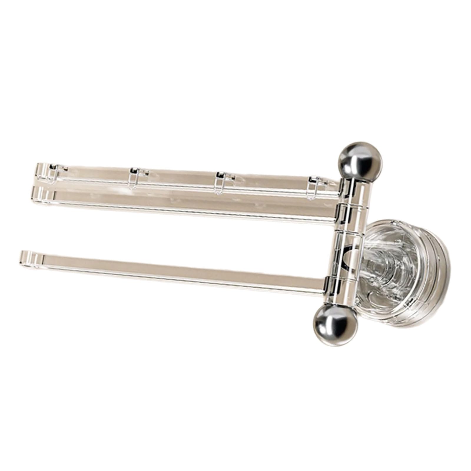 360 Rotating Bath Towel Rack Wall Mount Suction Base Holds 6 Towels Simultaneously Space Saving Bathroom Solution Bathroom Suction Cup Towel Rack