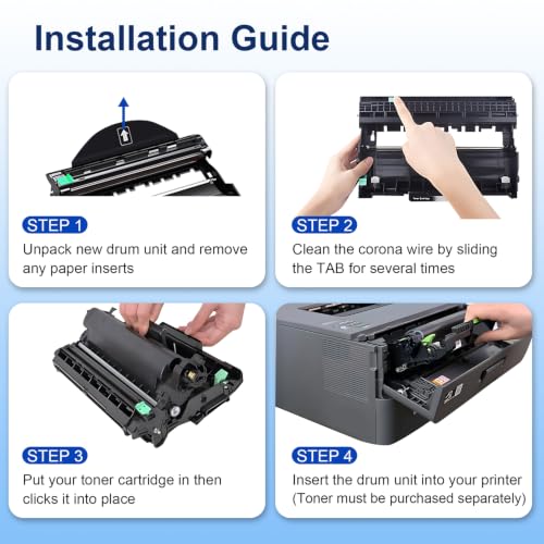 Image of DR830 Drum Unit DR 830 DR-830 Drum for DCP-L2640DW MFC-L2820DW | Compatible for Brother DR830 Drum Use for HL-L2405W HL-L2460DW MFC-L2820DW HL-L2480DW HL-L2400D Printer (Not Toner, 2-Pack)