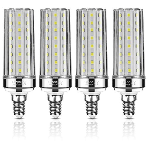 Bombillas Led E14 Luz Fria Yiizon Bombillas LED de maíz E14 20W equivalentes a bombillas incandescentes de 150 W 6000K Blanco Frío 2000LM bombillas de...