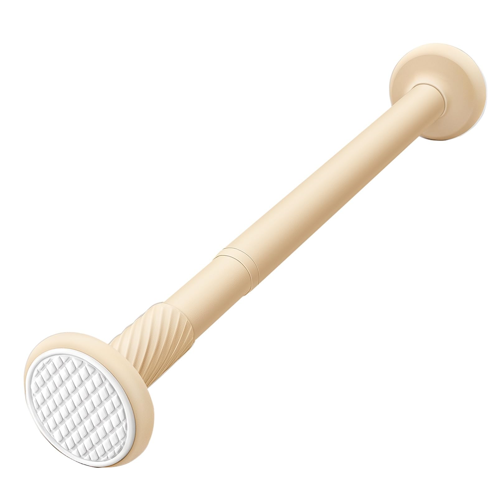 Shower Curtain Rod 28-192 inch Adjustable Tension Curtain Rod No Drilling Telescoping Rod, Diameter 1inch, for Bathroom Windows Closet Rods, No Rust(Yellow,100-170cm(40-66in))