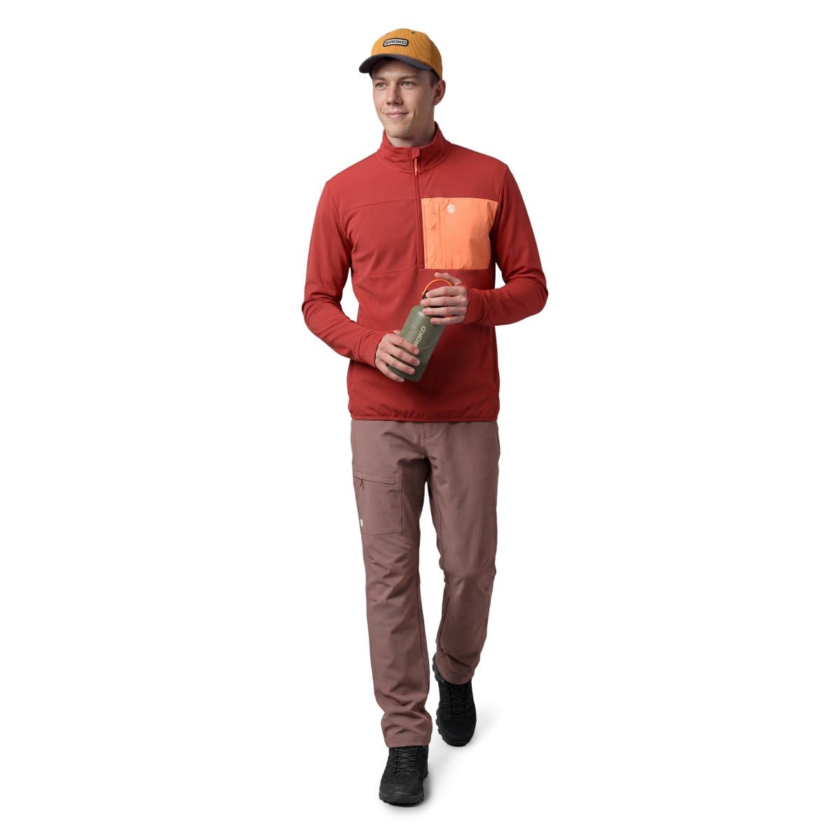 SIROKO Sudadera polar montaña senderismo Platte Red Rojo
