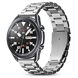 Spigen Modern Fit Designed for Samsung Galaxy Watch 46mm Band (2018) / Designed for Samsung Gear S3 Frontier 46mm Band, Gear S3 Classic Band (2016), Smartwatch Band - Silver