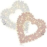 LIEFERUMFANG: 2x LED-HERZ // Material: Holz, Kunststoff // Farben: weiß, rosa, braun // Maße: 37 x 38 x 2,5 cm // Batteriebetrieben: 2x AA Batterien (nicht enthalten)