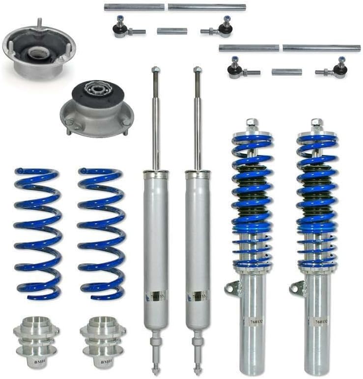 Sport Gewindefahrwerk Fahrwerk Domlager vorne hinten Koppelstangen mit TÜV Gutachten passend für E81 E87 E90 E91 E92 E93